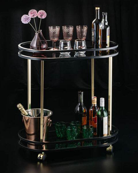 Midnight Gold Service Trolley