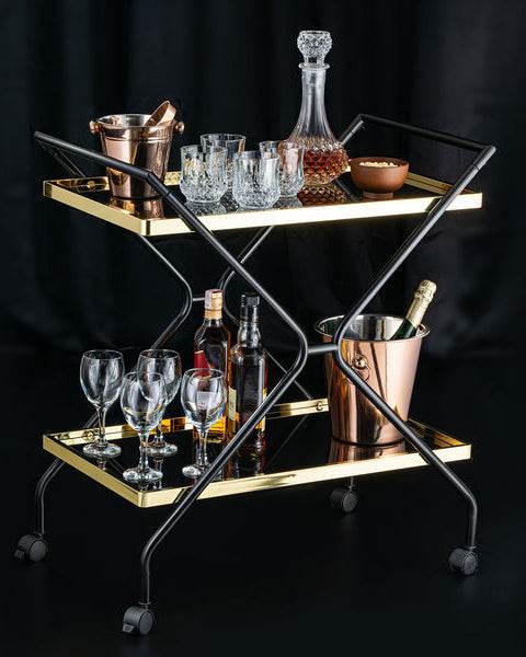 Starlight Black Bar Cart