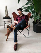 Butterfly Chair Goat leather