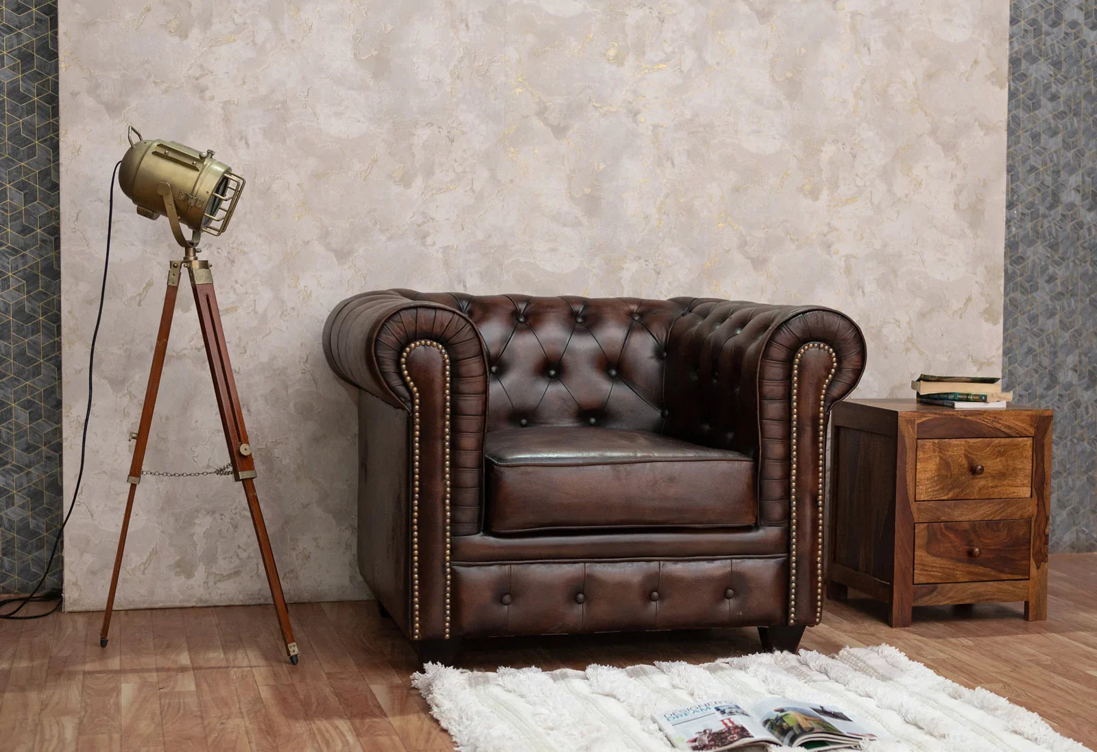 Traditional Chesterfield One Seater