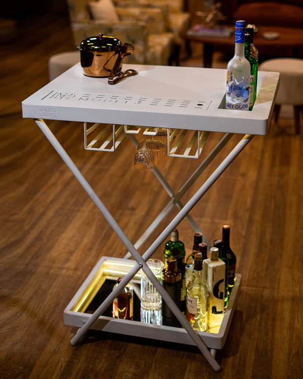 Model J Matte Pearl Foldable Table