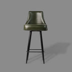 Luxury Green Leather Bar Stool – Chester Design