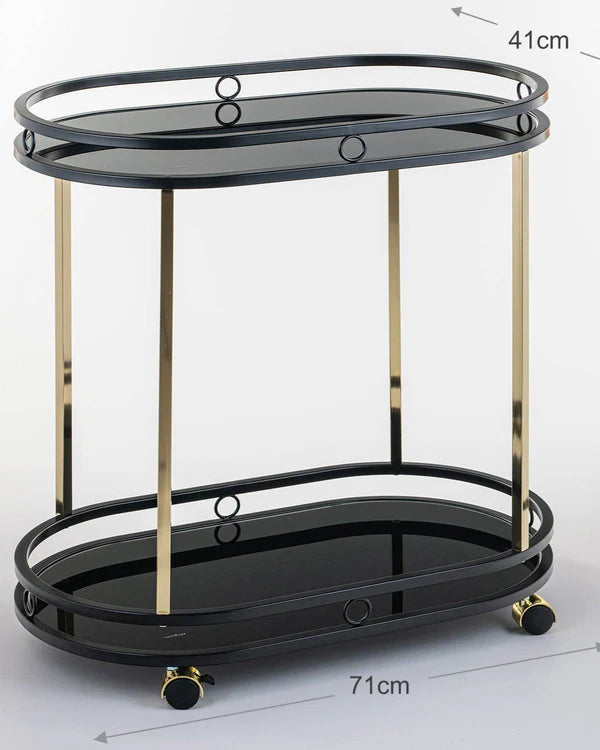 Midnight Gold Service Trolley