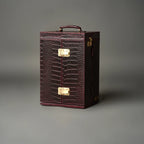 Debonair Burgundy Portable Bar
