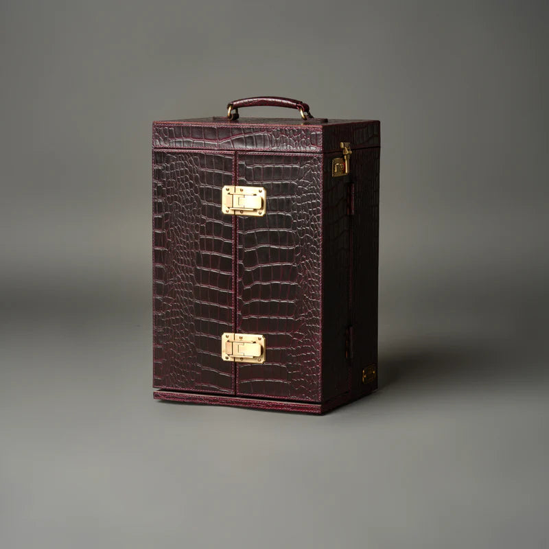 Debonair Burgundy Portable Bar