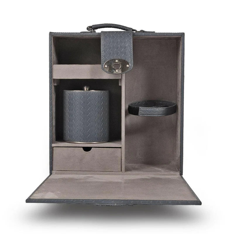 Entwine Grey Leather Bar Case