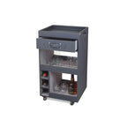 Premium Grey Single Drawer Bar Trolley