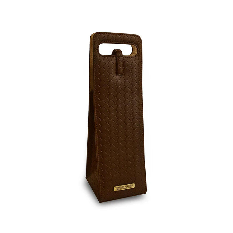 Entwine Brown Wine Bottle Carry Case