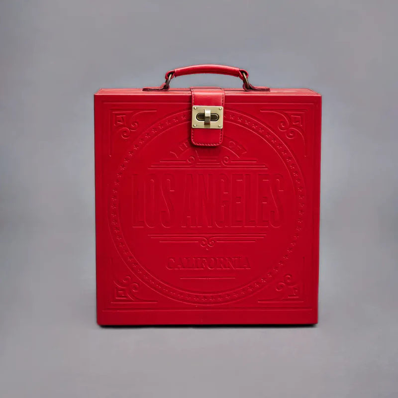 Luxury Red Portable Bar Briefcase