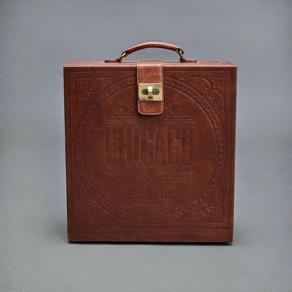 Luxury Brown Portable Bar Briefcase