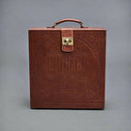 Luxury Brown Portable Bar Briefcase