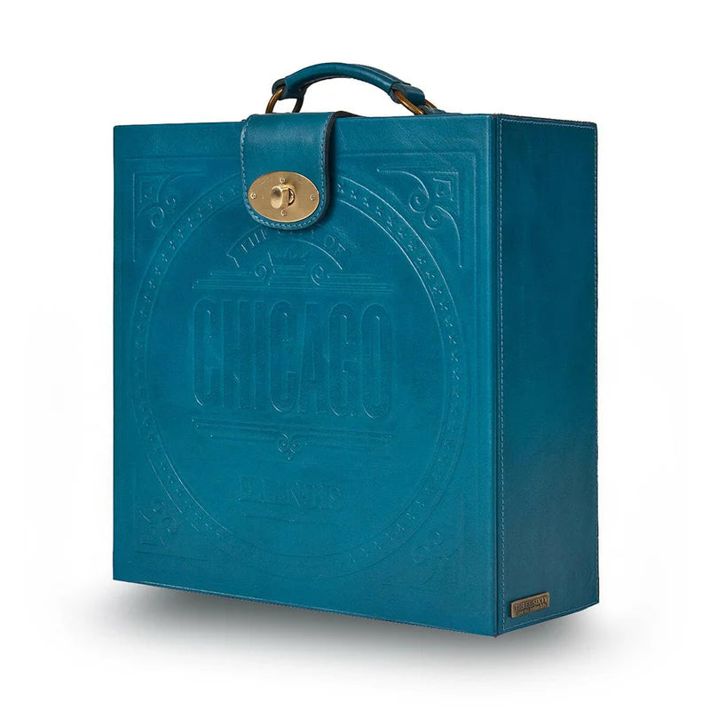 Luxury Blue Portable Bar Briefcase