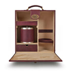 Luxury Burgundy Portable Bar Briefcase