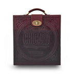 Luxury Burgundy Portable Bar Briefcase