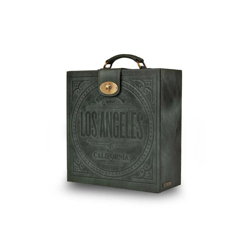 Luxury Olive Green Portable Bar Briefcase