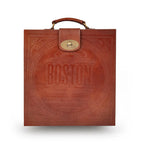 Luxury Tan Portable Bar Briefcase
