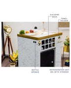 Model X Marble Elegance Home Bar