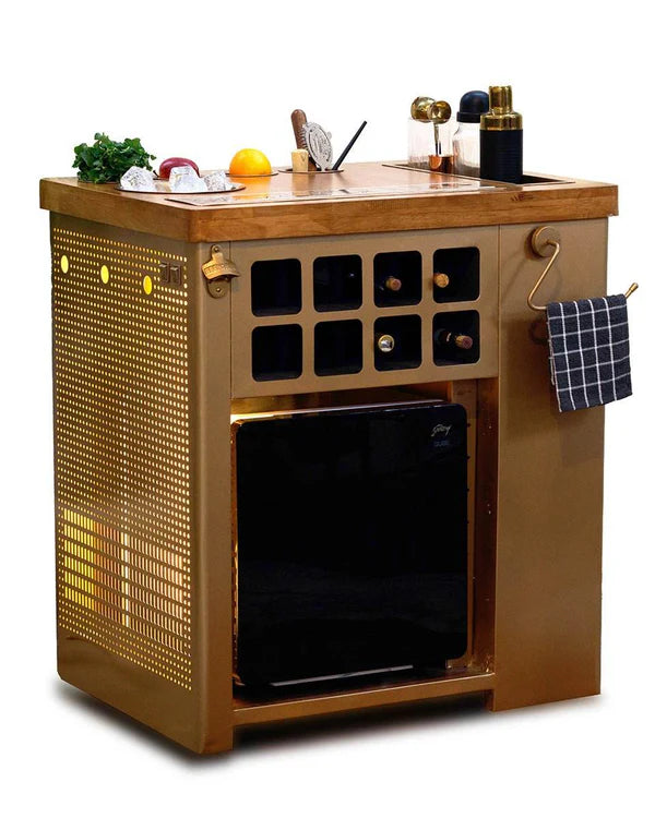Model X Heritage Wood & Gold Bar