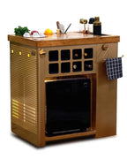 Model X Heritage Wood & Gold Bar