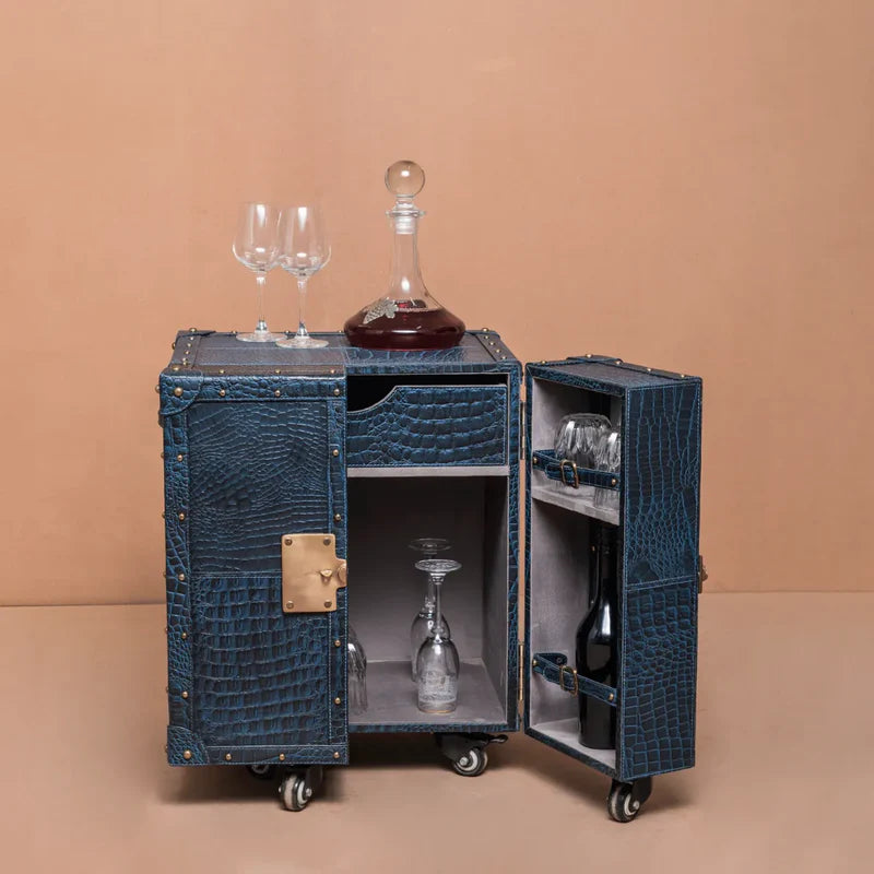 Miami Blue Croco Mini Bar Unit