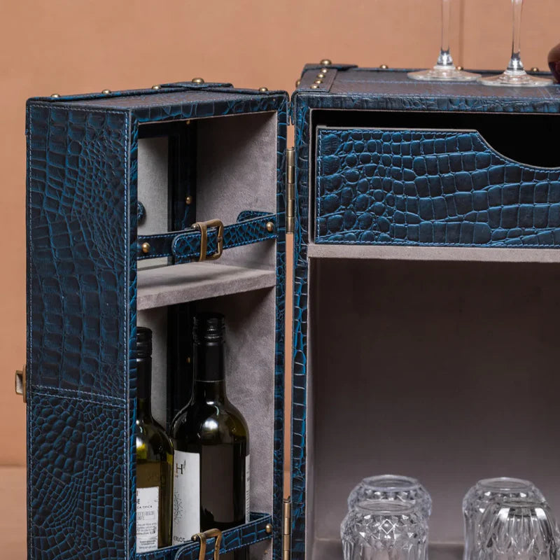 Miami Blue Croco Mini Bar Unit