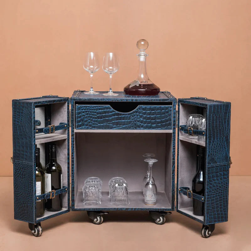 Miami Blue Croco Mini Bar Unit