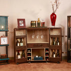 Panama Medium Fold-Open Leather Bar – Tan