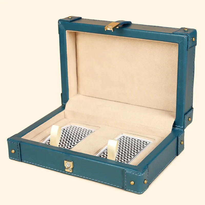 Classic Blue Deck Box for Playing Cards