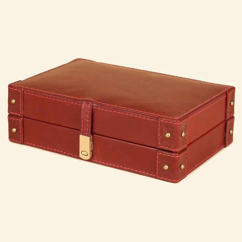 Classic Red Deck Box for Playing Cards