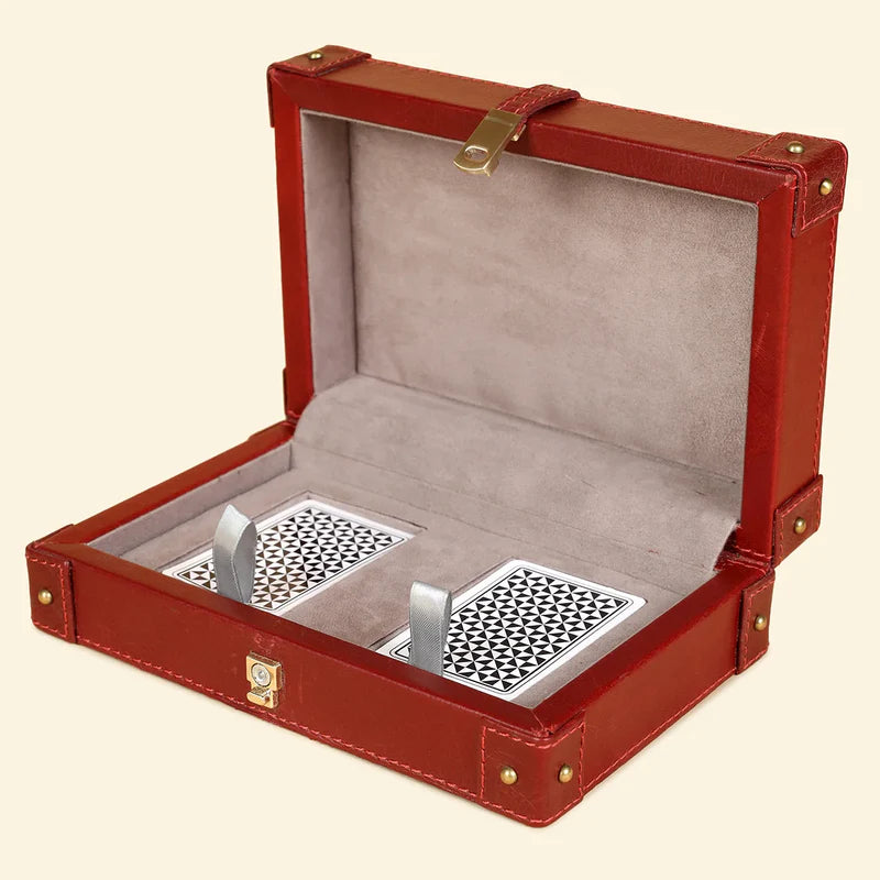 Classic Red Deck Box for Playing Cards