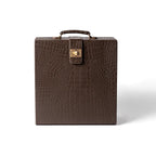 Designer Briefcase Bar Set – Brown