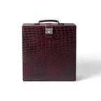 Designer Briefcase Bar Set – Burgundy