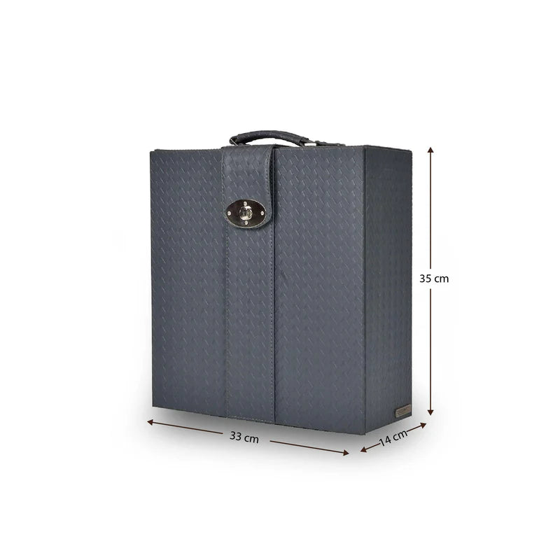Entwine Grey Leather Bar Case