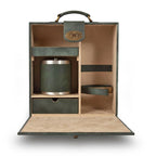 Luxury Olive Green Portable Bar Briefcase