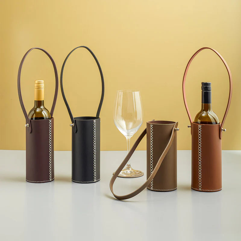 Modella Stylish Wine Bottle Carrier – Black