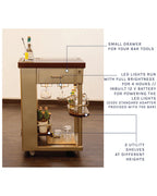 Model Y Monarch Gold Bar Cart