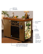 Model Z Aurelia Wood & Gold Bar