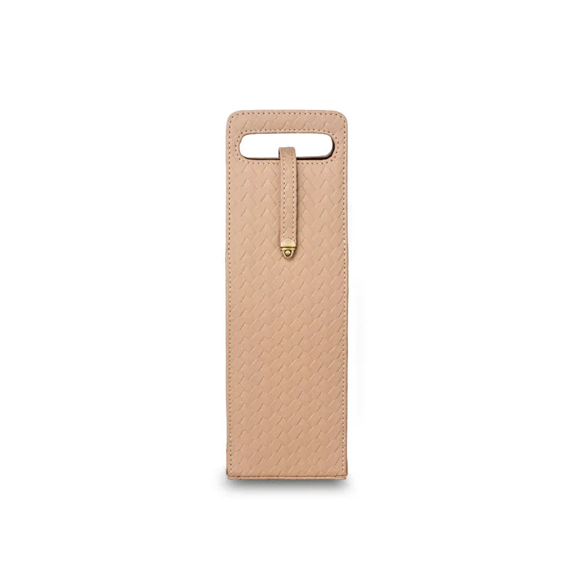Entwine Beige Wine Bottle Carry Case