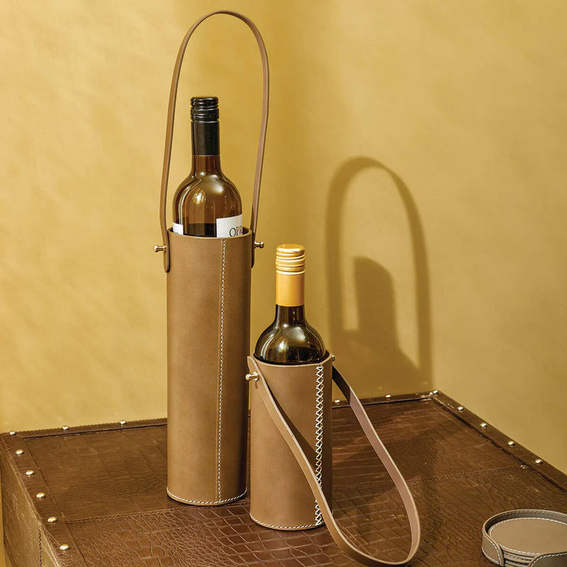Premium Modella Tall Taupe Wine Bottle Holder