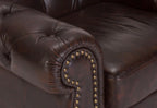 One Seater Colonial Chesterfield Sofa