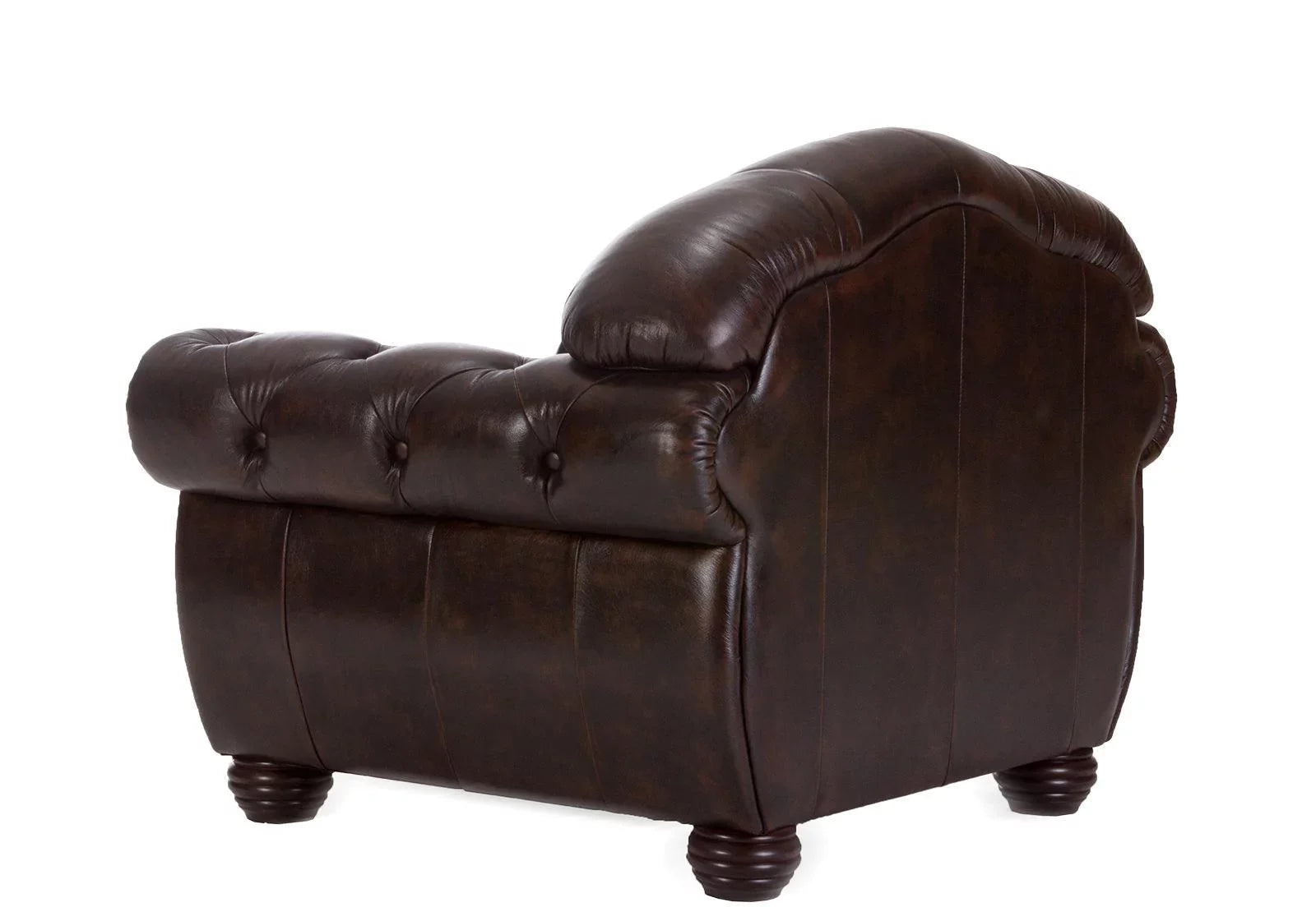 One Seater Colonial Chesterfield Sofa