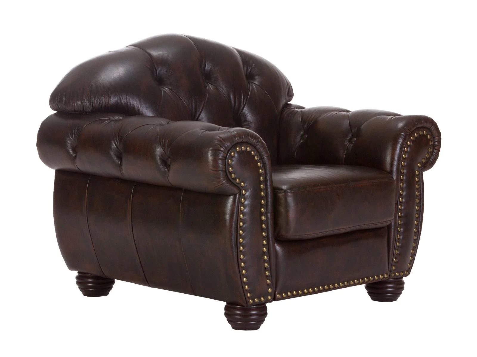 One Seater Colonial Chesterfield Sofa