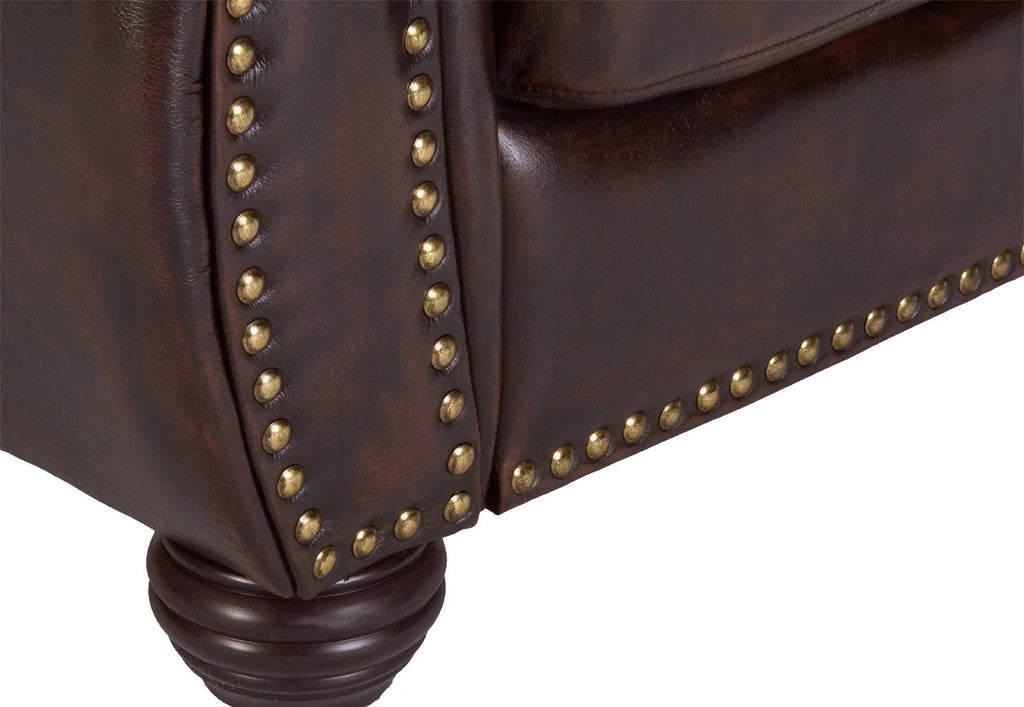 One Seater Colonial Chesterfield Sofa