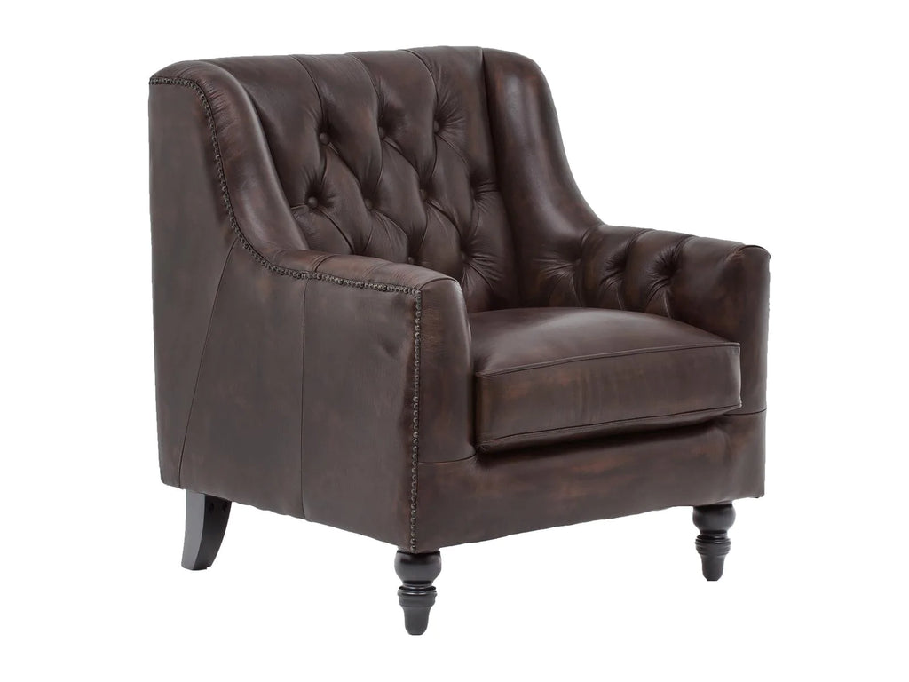 Colonial Brown Chesterfield One Seater Sofas