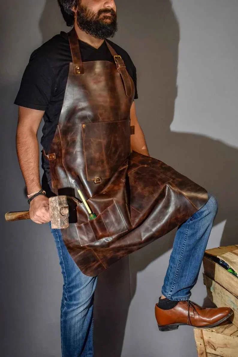 Personalized Leather Apron for Men & Women