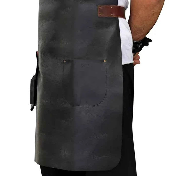 Personalized Top Grain Leather Apron for Men