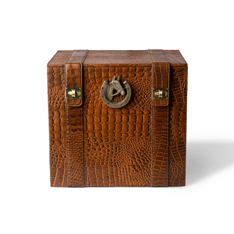 Picnic Bar – Tan Leather Portable Bar