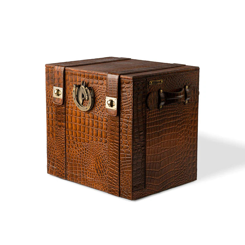Picnic Bar – Tan Leather Portable Bar