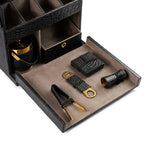 Picnic Bar – Black Leather Portable Bar
