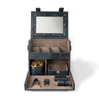 Picnic Bar – Blue Leather Portable Bar